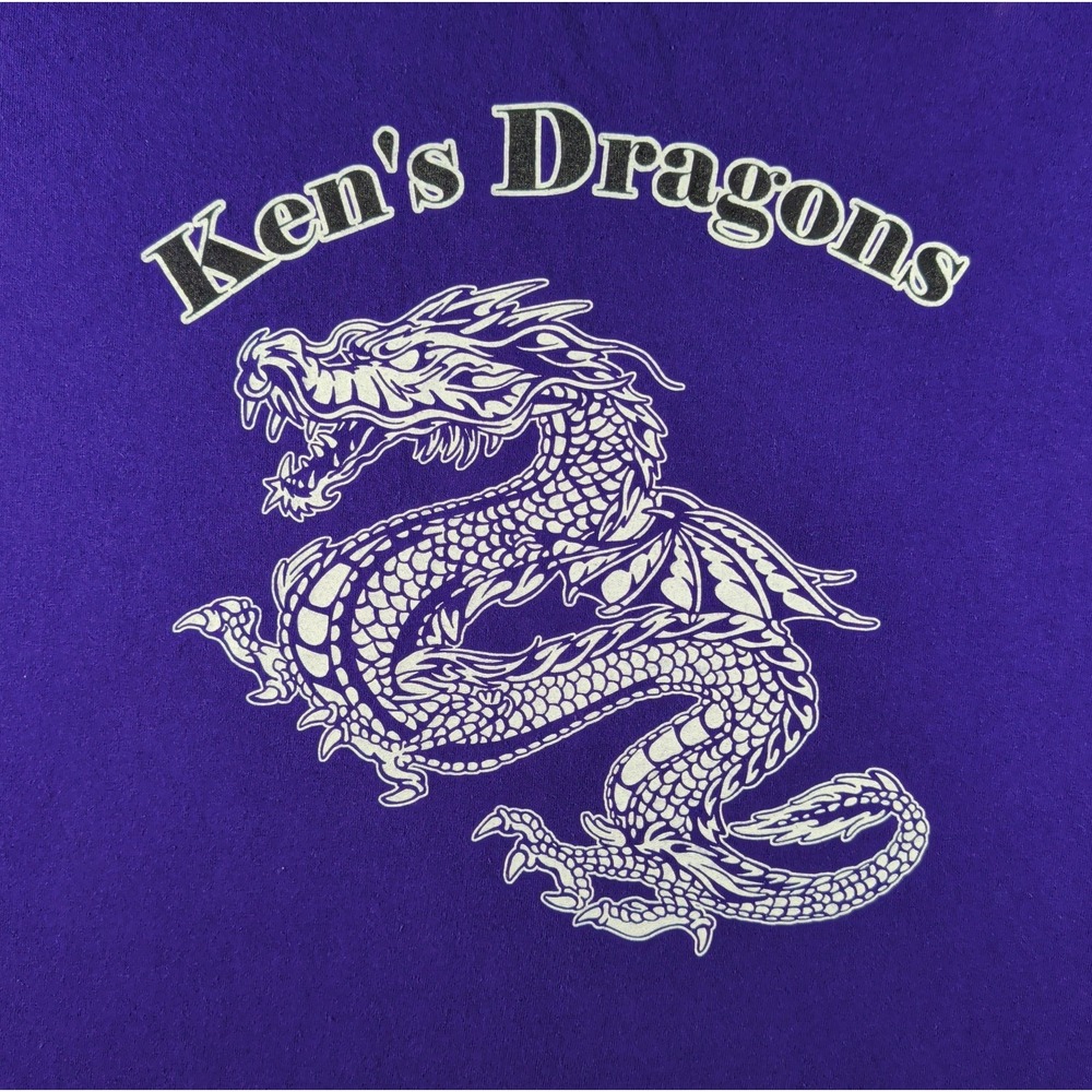 Gildan Heavy Cotton Purple Softball Tee Big & Tall 3XL Kens Dragons Dedication